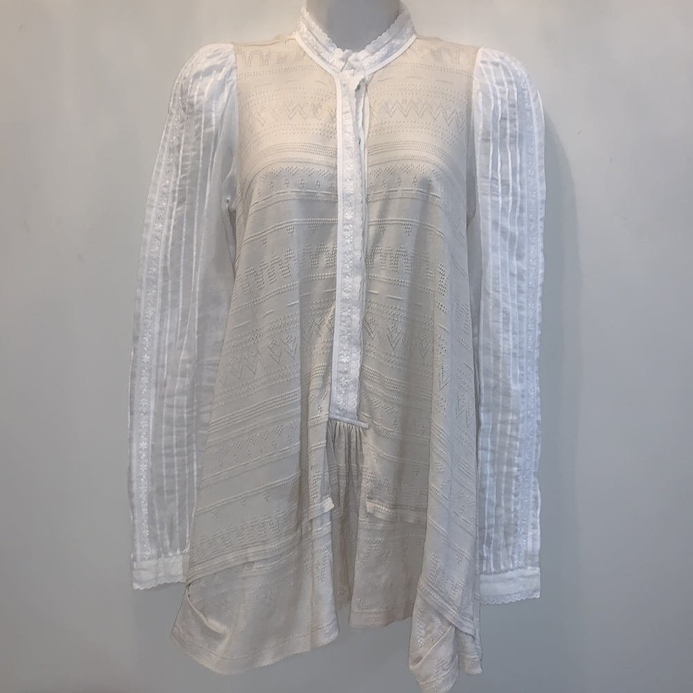 HIGH EVERTIME COUTURE Linen Laced Blouse